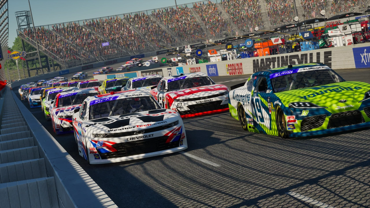 NASCAR 25 at the starting line