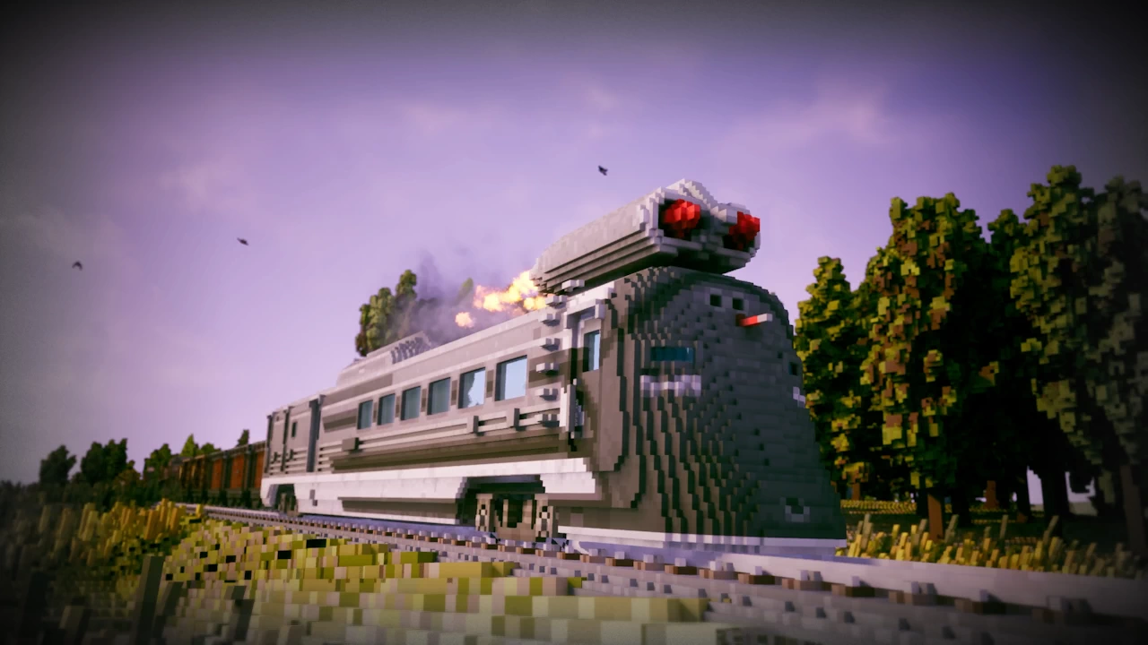 Build a voxel train empire