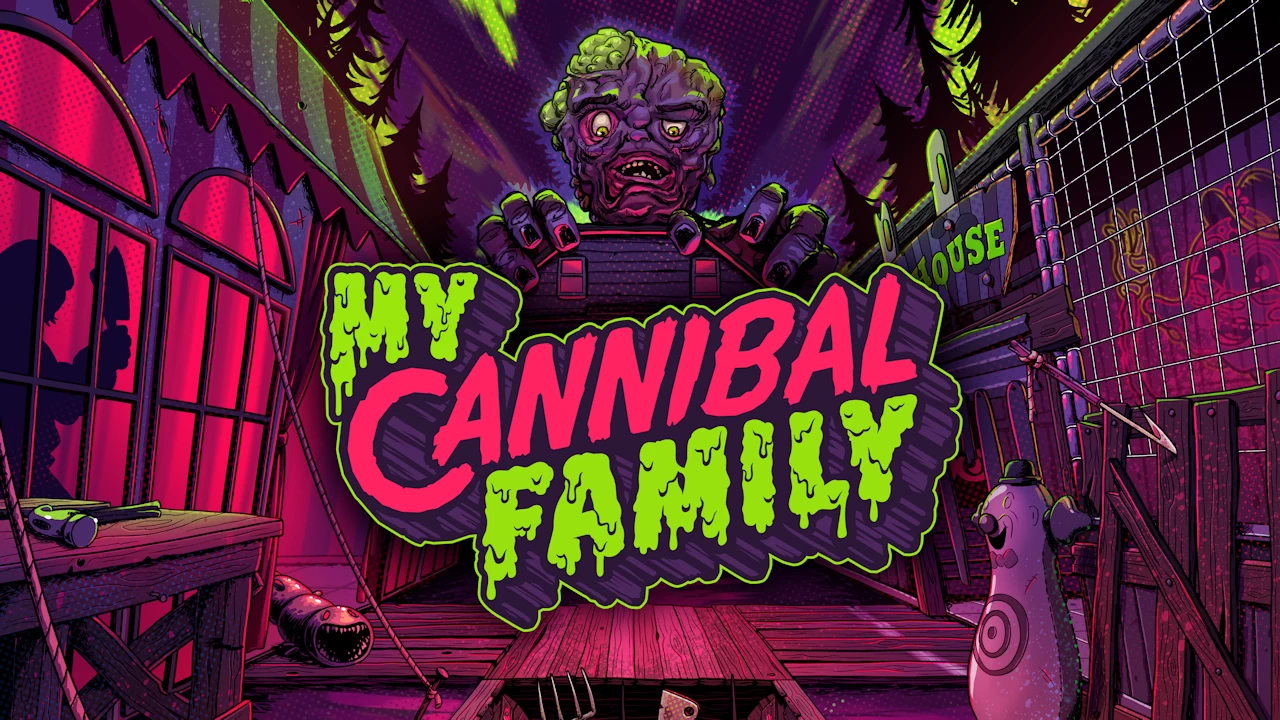 Build a a twisted theme park with My Cannibal Family